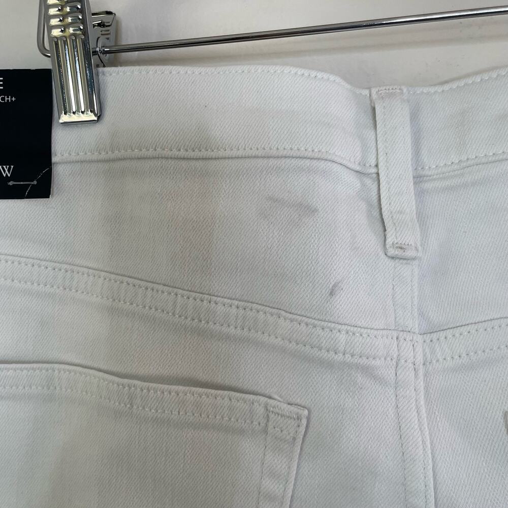 NWT J. Crew Factory Petite white stovepipe‎ straight jean signature stretch 31P - Picture 10 of 12
